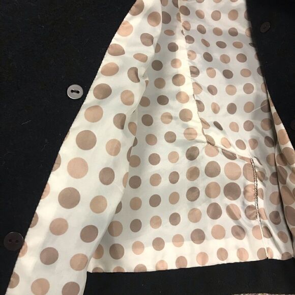 👠Black Rivet wool black pea  coat. Size 10 - Picture 6 of 8